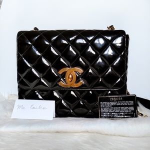 Sold on FB Chanel Vintage 24K Big CC Classic Flap